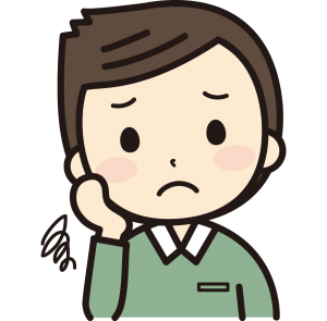将来に不安を感じる男性