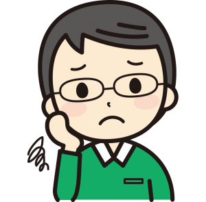将来に不安を感じる男性